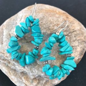Native American Turquoise Sterling Silver Earrings